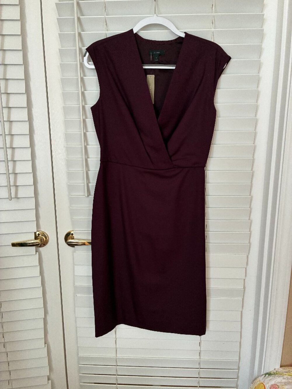 J. Crew burgundy dress